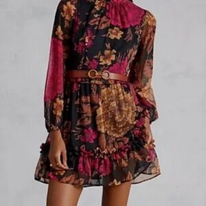 Porridge BY Anthropologie Puffed Sleeve with cut-out back